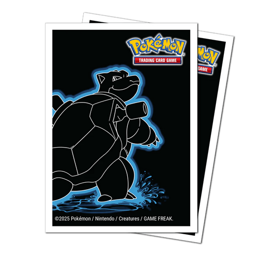 Ultra PRO: Pokémon: Neon Kanto: Blastoise 105ct Apex Deck Protector® Sleeves - Foul Play Gaming