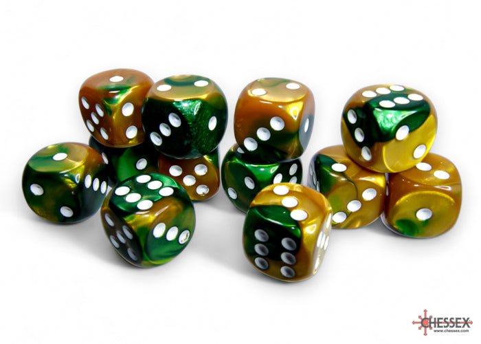 Chessex - 16mm d6 Dice Block (12 Dice) (Choose Your Color) - Foul Play Gaming
