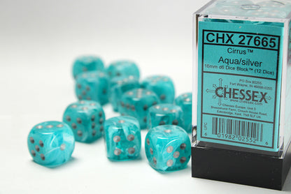 Chessex - 16mm d6 Dice Block (12 Dice) (Choose Your Color)