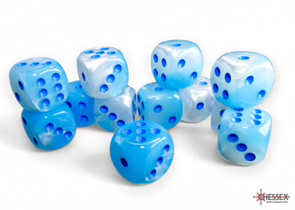 Chessex - 16mm d6 Dice Block (12 Dice) (Choose Your Color)