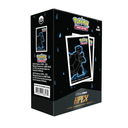 Ultra PRO: Pokémon: Neon Kanto: Blastoise 105ct Apex Deck Protector® Sleeves - Foul Play Gaming