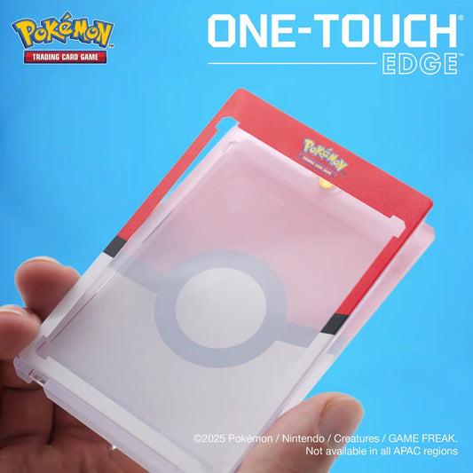 Ultra PRO: Single 35pt One - Touch® Edge - Poké Ball Printed Magnetic Card Holder for Pokémon - Foul Play Gaming