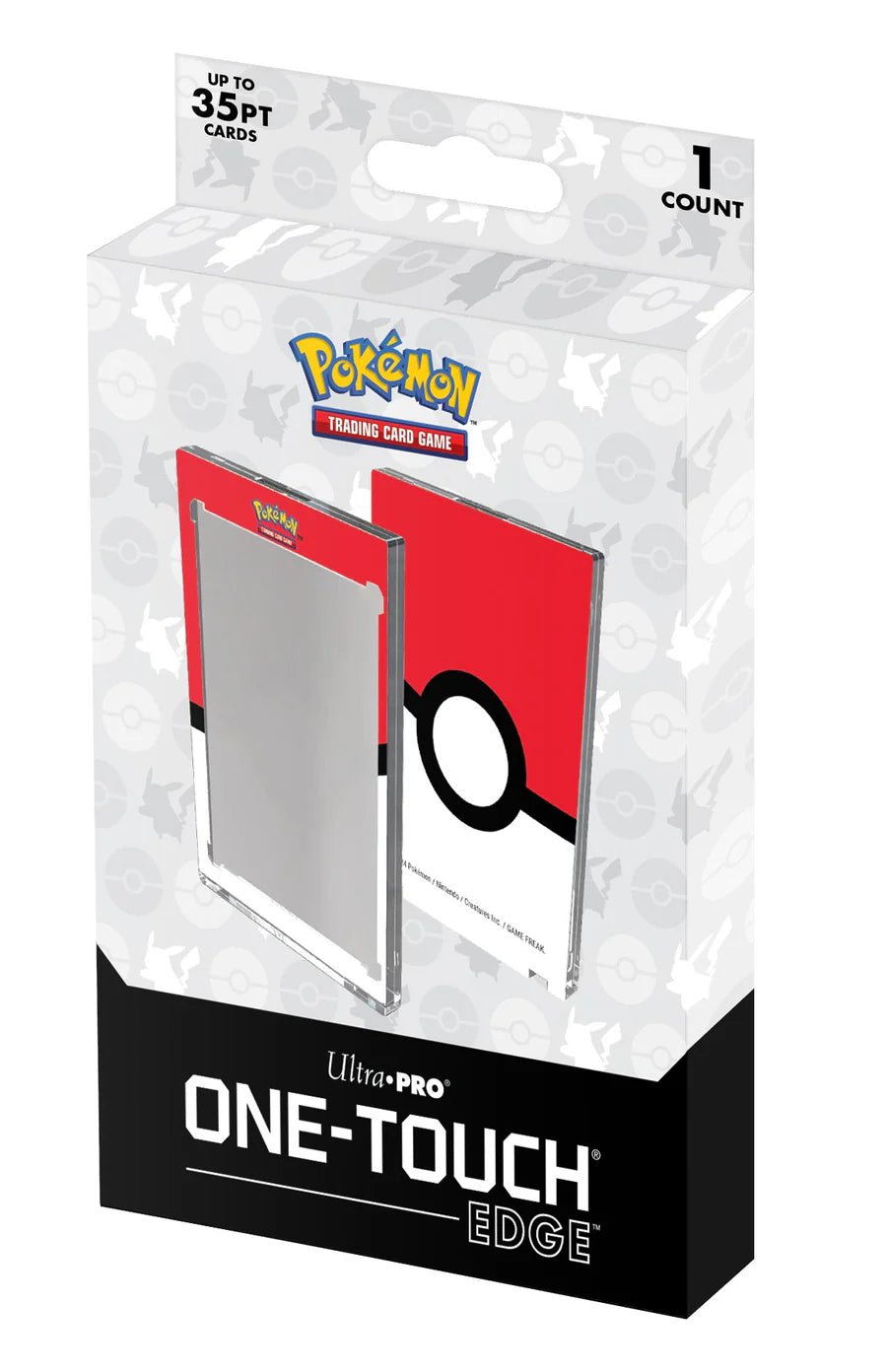 Ultra PRO: Single 35pt One - Touch® Edge - Poké Ball Printed Magnetic Card Holder for Pokémon - Foul Play Gaming