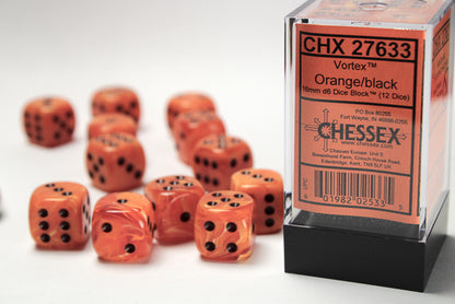 Chessex - 16mm d6 Dice Block (12 Dice) (Choose Your Color)